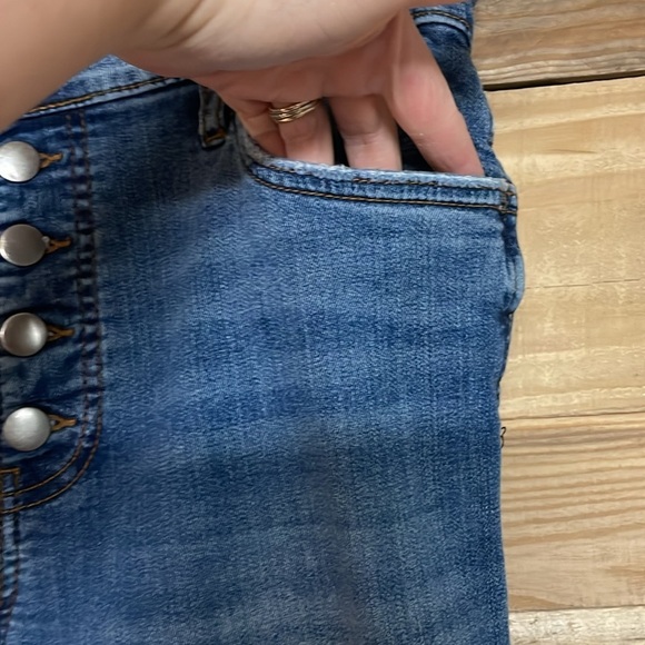 Kut from the Kloth size 10 Donna high rise fab ab ankle skinny button up jean - Picture 3 of 12